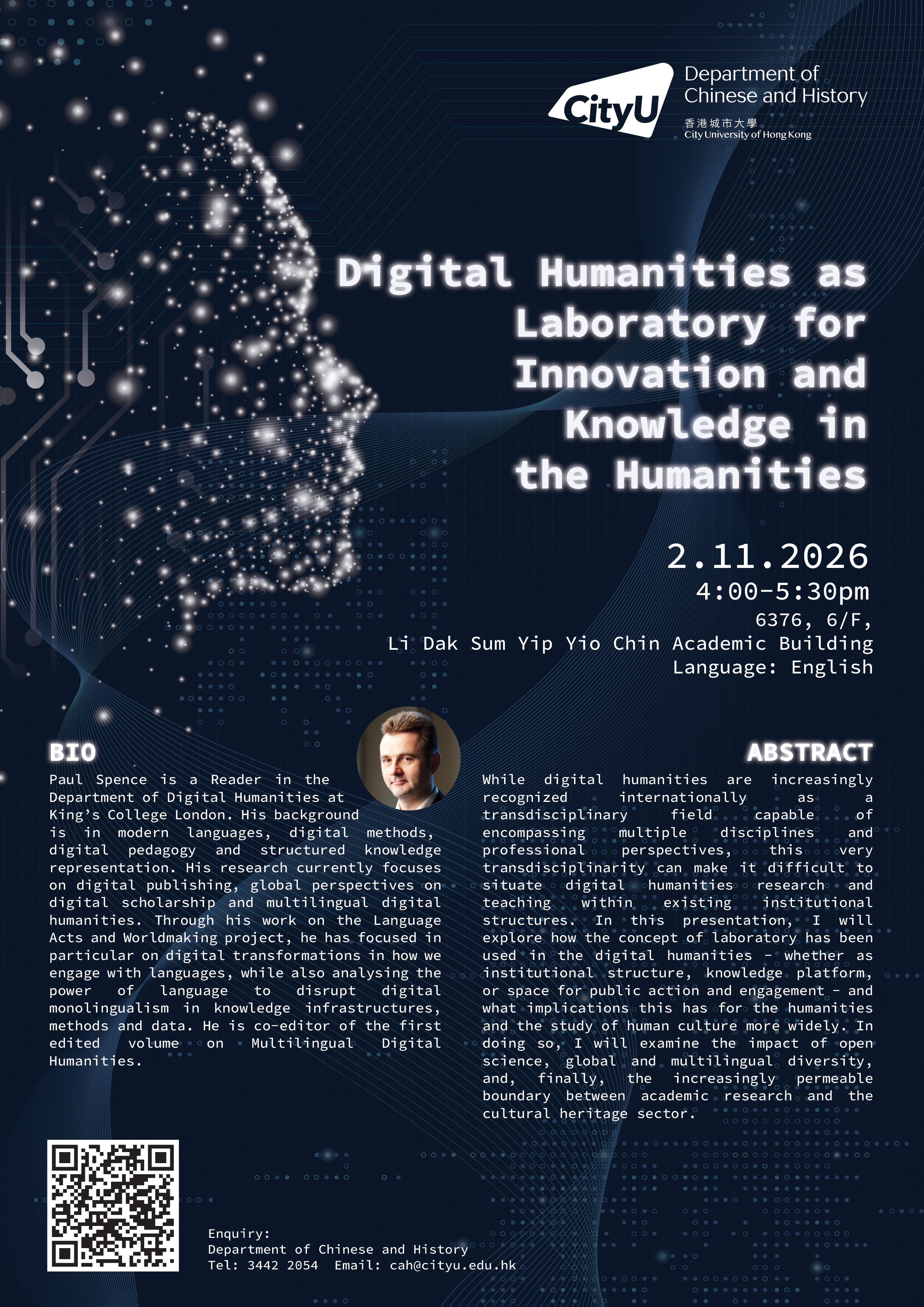 Prof Paul Spence poster