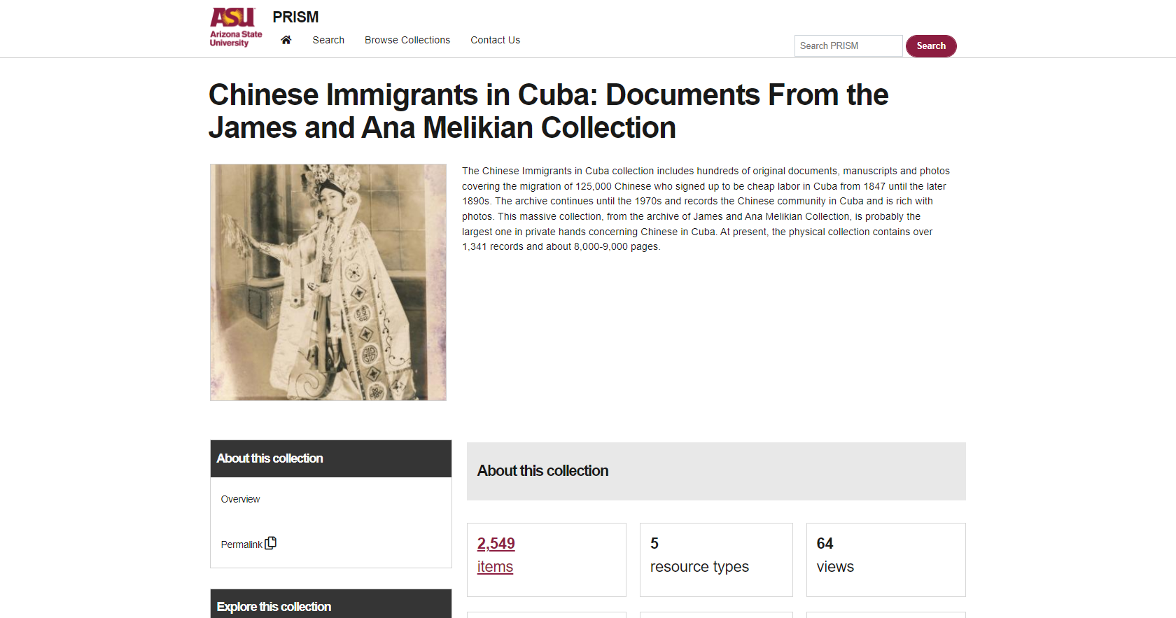 Chinese Immigrants in Cuba: Documents From the James and Ana Melikian Collection